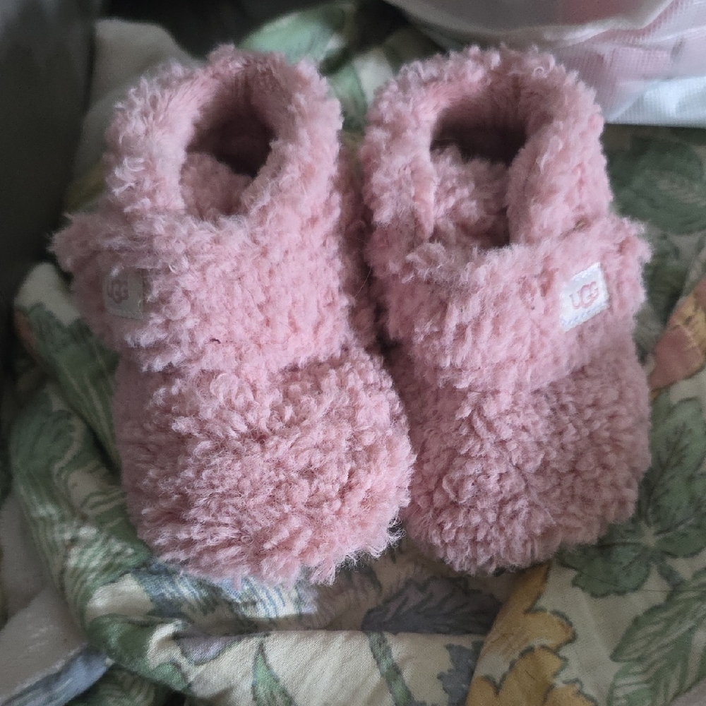 UGG Soft Pink Baby Booties